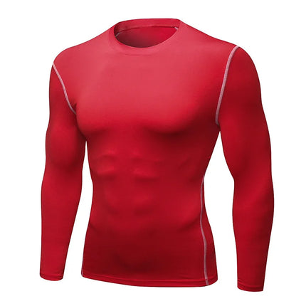 Men Compression Running T-Shirt Training Jogging Shirts Gym Sportswear Fitness Tight Long Sleeve Sport T-shirt Quick Dry Clothe