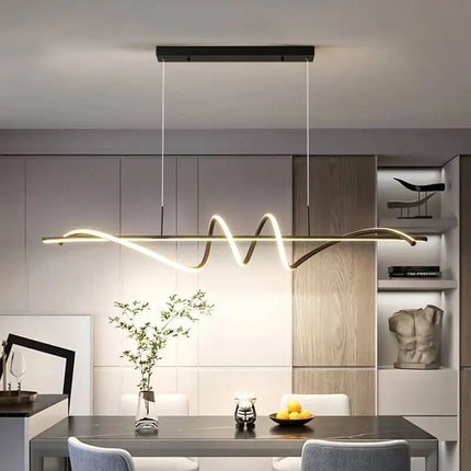 Simple Led Pendant Lights Modern Hotel Homestay Restaurant Bedroom Bar Long Chandelier Modern Home Interior Decor Lighting Lamps