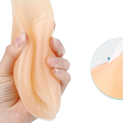 Silicone Breast Form Full Mastectomy Prosthesis Bra Soft Tiltable for Crossdress Transvestite Breast Enhancer Form