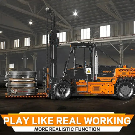 MOULD KING 17044 Technology 1:6 Heavy Duty Forklift Truck App-Controlled Building Blocks Set for Adults Boys