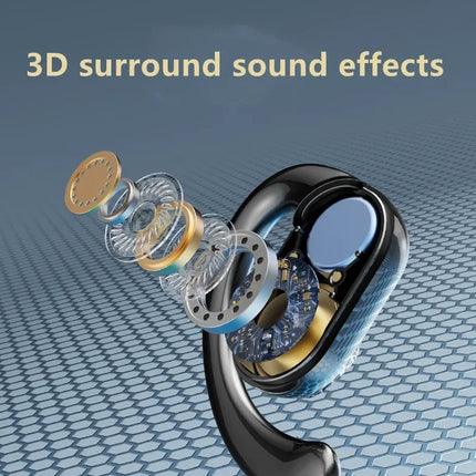 Original TWS Earhook Earphones Bluetooth 5.3 Low Latency Gaming Sport Headset HiFi Stereo Noise Reduction Earbuds for allphones