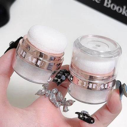 Shimmering Contour Blush Brightening Glitter Loose Powder Makeup Fairy Powder Highlighter Patting Powder Moonlight White Body