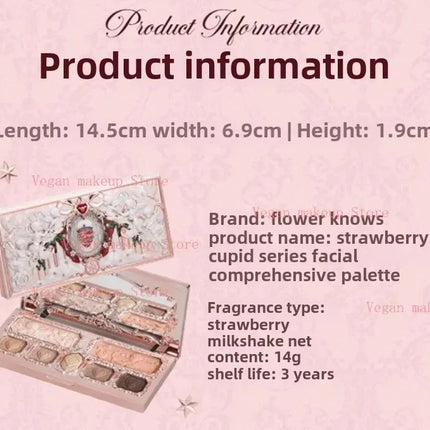 Flower Knows Chocolate Wonder-Shop Highlighter Contour Powder Face Palette For Women Bronzer Illuminator original highend makeup