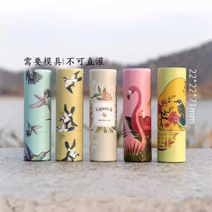 10/30/50/100PCS Empty Eco-friendly Paper Lipstick Tubes 12.1mm DIY Empty Round Lip Balm Tube Packaging Makeup Tool Wholesale
