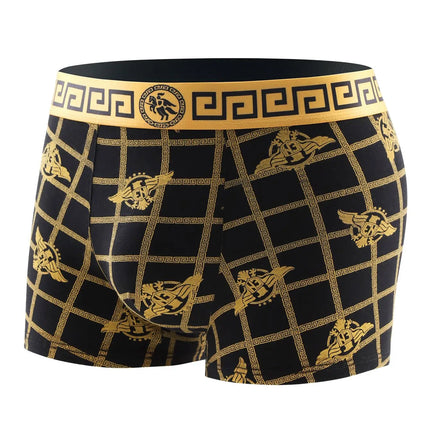 8 Piece Men's Underwear Set Soft Comfortable High Quality Men's Boxer Briefs Panties Black Gold Domineering Selling Men's Pants