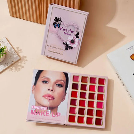 5-Layer Folding Eyeshadow Palette Portable Book Shaped Beauty Book Makeup Kit Long-Lasting Shimmer Matte Glitter