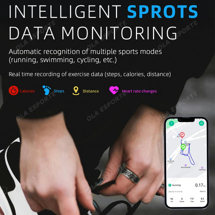 2026 New Smart Ring Men Women Heart Rate Blood Oxygen and Sleep Monitor Fashion Smartring IP68 Waterproof Multiple Sports Modes