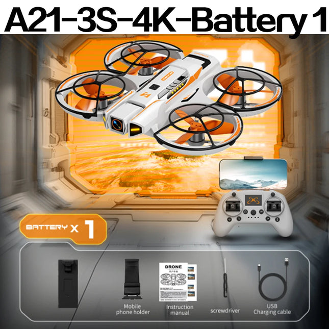 Original A21 PRO Drone 8K 5G Professional HD Aerial Photography Brushless Full Surround Drone HD Dual Camera Quadcopter Toy Dron