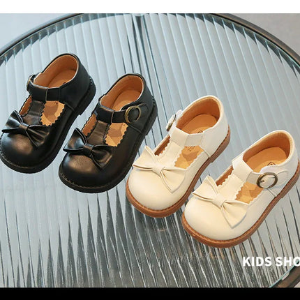 Girls Oxfords 2024 Spring Autumn Children Leather Shoes Girls Cute Sweet T-strap Shoes Toddler Girl Shoes School Performance
