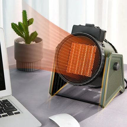 Household 220v Air Heater Household Heater Desktop Small Steel Gun Hot Air Blower Bathroom Fast Thermoelectric Heating Industria