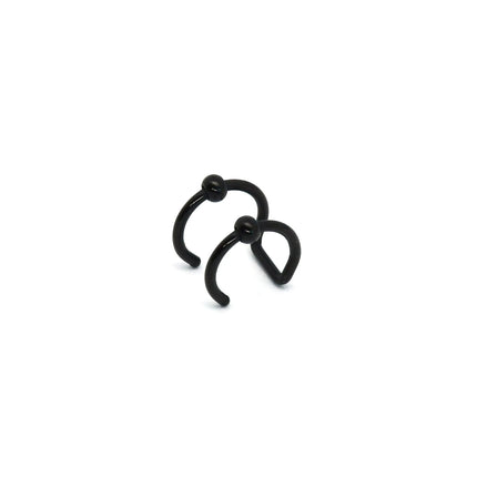 Fashion Stainless Steel Fake Piercing U-shaped Double Layer Ear Clips Lip Clip for Women Charms Ear Bone Nail Ear Cuff Jewelry