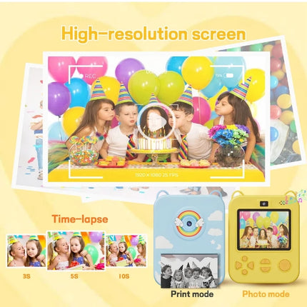 Digital Children Camera For Photography Mini Printer Portable Thermal Instant Print Photo Kids Camera 2.8inch HD Video Toy Gifts