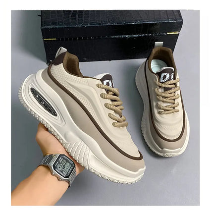 Men's Casual Sports Shoes, Fashionable Thick-Soled Skateboarding Shoes, Trendy and Comfortable Men's Outdoor Shoes