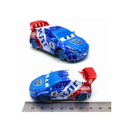 1:55 Pixar Cars Snowflake Edition Longge Rally Cars Holley Alloy Die-Casting Toys Cars Model Kids Toys Christmas Gift