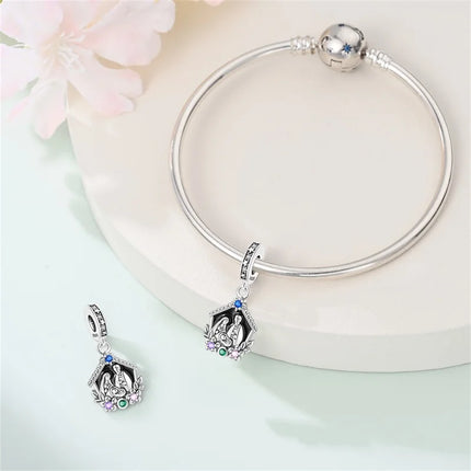 Original New 925 Sterling Silver Prayer Virgin Mary Charms Beads Fit Necklace Bracelet Accessory DIY Jewelry For Women Gift