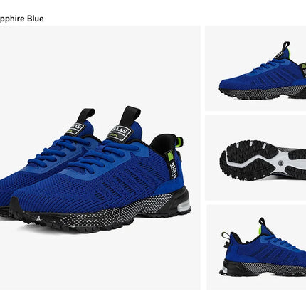 Baasploa Men Running Shoes Lightweight Breathable Jogging Sport Shoes Male Lace-up Fashion Comfort Casual Sneakers Non-slip