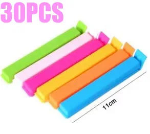 10-50Pcs Portable Kitchen Storage Food Snack Seal Sealing Bag Clips Sealer Clamp Plastic Tool Kitchen Accessories Bag Clip
