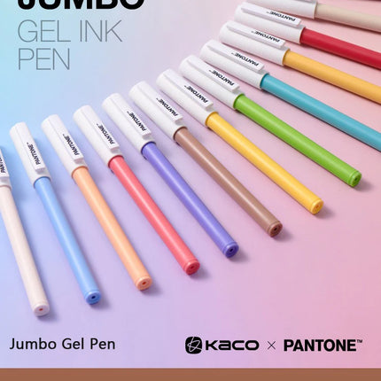 KACO x PANTONE Gel Pens,28 Full Colors Annual Representative Color 0.5 Black Durable Writing High Capacity Signature Pens Kawaii