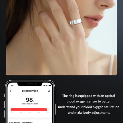 Men Women Smart Ring Menstrual Period Heart Rate Sleep Health Monitoring IP68 Waterproof Sports Fitness Tracking Smartring 2026