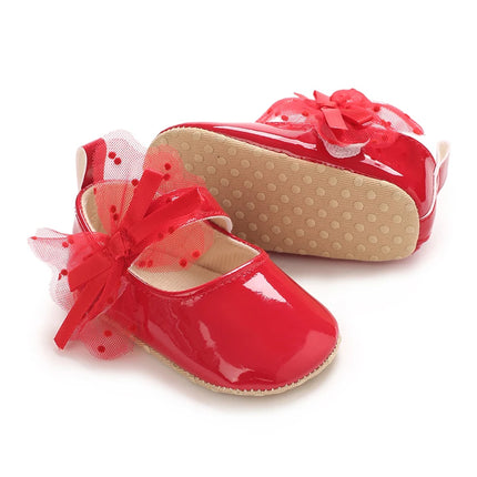 Baby Girls First Walkers 0-18 Months Red Princess Shoes Soft Sole Spring Autumn