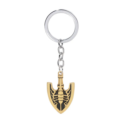 Anime JoJo Bizarre Adventure Keychains Killer Queen Higashikata Josuke Bow Arrow Pendant Keyring For Women Men Car Accessories