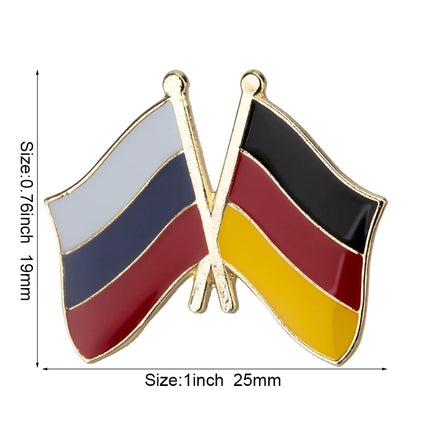 Russia Flag Laple Pin Badge Brooch