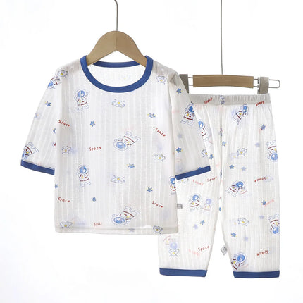 Baby Pajamas Sets Cotton Child Pajamas Toddler Long Sleeve Baby Nightwear Pyjamas Kids Cartoon Homewear Clothes