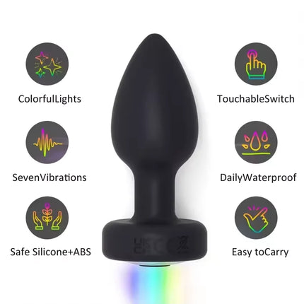 Remote Control Anal Vibrator Male Wireless Butt Plug Gay Prostate Massager Female LED Vagin Stimulator Adult Sex Toys for Men