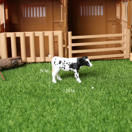 Simulation Texas Longhorn Bulls Musk OX Yak Cow Farm Animals Buffalo Calf Bull Model Figures  Home Decor Educational Toys