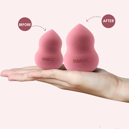 IMAGIC 10PCS/KIT Makeup Sponge Soft For Foundation Concealer Cream Wholesale Healthy Latex Smooth Wet And Dry Women Makeup Tool