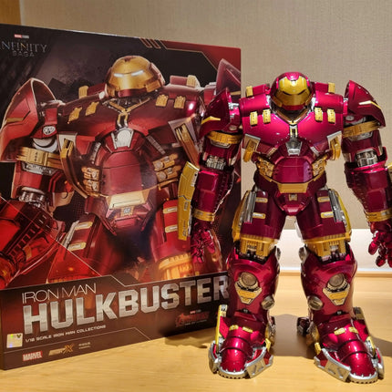 ZD Toys  Avengers Iron Man MK44 Hulkbuster Action Figure LED 1/10 36cm Tony Stark  Anniversary Memorial Model Collections Gift