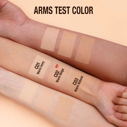 Liquid Foundation Cream 30ml Full Coverage Makeup Base SPF30 Waterproof Long Lasting Concealer Smooth Matte Finish