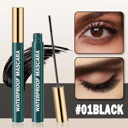 The Berg Honey Mascara is waterproof, long, curled, and the brush tip doesn't blend and dries quickly