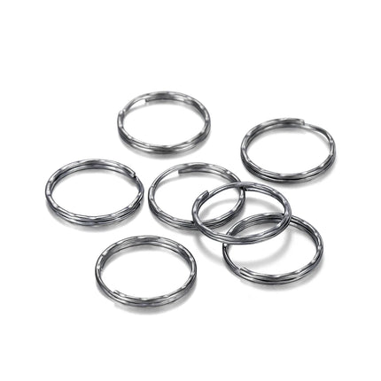 20/50Pcs Key Ring Key Chain Round Split Keyfob Keyrings with Jump Ring for DIY Keychain Pendants Jewelry Making Accessories