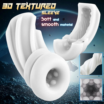 Male Masturbator 9 Sucking Vibrating Modes Blowjob Sex Toys App Control Penis Pump 3D Textured Sleeve Pocket Pussy for 18+ Men