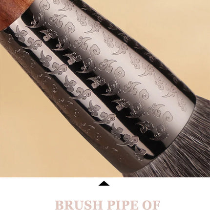 CHICHODO Professional animal hair makeup brush Precise loose powder brush powder Simple beauty tools - Goat Hair -F203