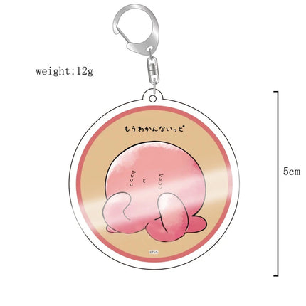Anime Takopi’s Original Sin Cosplay Keychain Kawaii Pink Octopus Acrylic Pendant Key Chain Keyring Bag Accessories Prop Gift