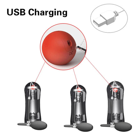 Hand Suction Male Masturbator Penis Pump Vibrators Artificial Vaginal Real Pussy for Men Cock Exerciser Glans Sucking Sex Toy 18
