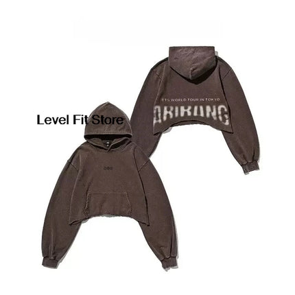 2026 New Retro Washed Grey Hoodie ARIRANG hoodies Casual zipper jacket Sports Streetwear