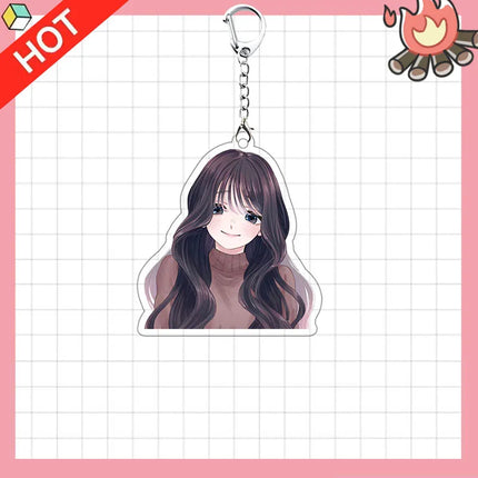 Anime Kaoru Hana wa Rin to Saku The Fragrant Flower Blooms with Dignity Waguri Kaoruko Cosplay Keychain Keyring Accessories Gift