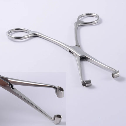 1PC Surgical Steel Professional Belly Ear Tongue Septum Lip Piercing Forceps Tweezer Clamp Self-Locking Piercing Needle Tool