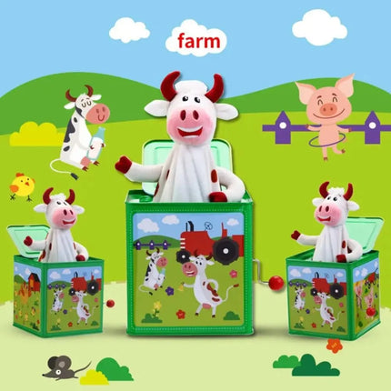 With Music Children's Musical Toy Metal Montessori Classic Music box Collection Early Education Jack in the Box