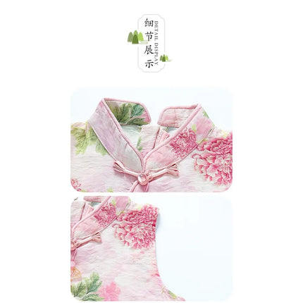 Thin Comfortable Summer Girl Sets Ethnic Style Children Clothing Kids Clothes Dance Wear Performance Costume Chinese Style Hanfu