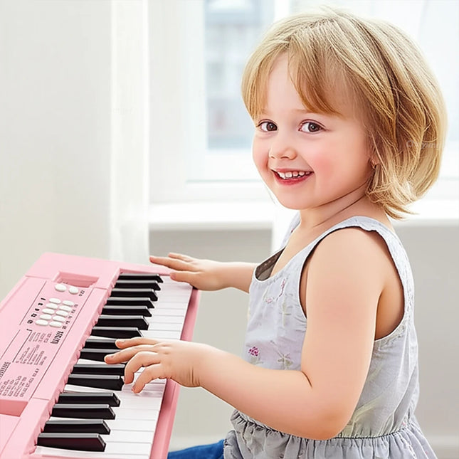 37 Keys Electronic Piano Keyboards with Microphone Rechargeable Education Toys Musical Instrument Gifts for Boys Girls