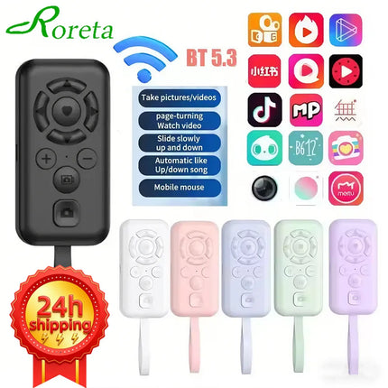 For Tik Tok Wireless Bluetooth Mobile Selfie Lazy Music Video Remote Control Mobile Phone Bluetooth Controller For All iPhone