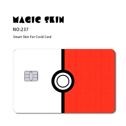 Pokemon Card Decals Credit Card Skin 2.5D HD Stickers Pikachu Game Card Decal Card Matte Film Skin Small Chip Waterproof Sticker