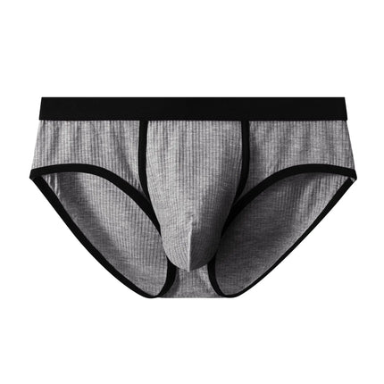 Large-bag personalized design men's underwear, sweat-absorbing, thin, breathable, U-convex four-corner men's underwear