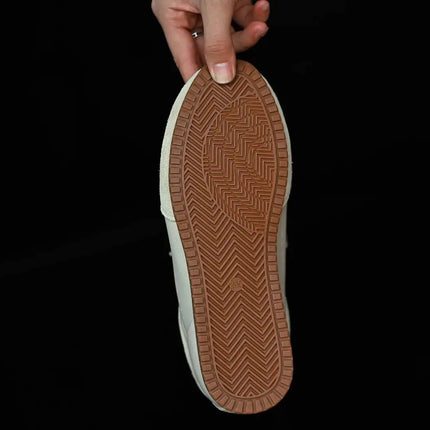 Ins Fashion Suede Leather Women Sneakers Lace Up Flat Shoes Genuine Leather  Ladies Flats Casual Shoes