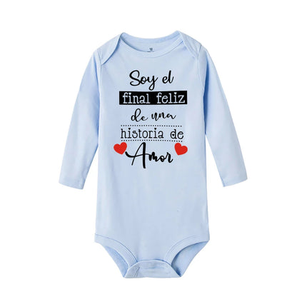Funny Spanish Printed Newborn Bodysuit Infant Long Sleeve Romper Baby Body Clothes Boys Girls Toddler Born Crawling Jumpsuits