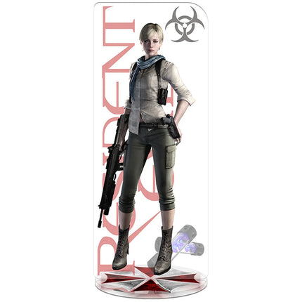 RE4 Resident Evil 4 Castle Reset Leon Scott Kennedy Keychain Acrylic Stand Model Plate Gift Wholesale Game Related Products